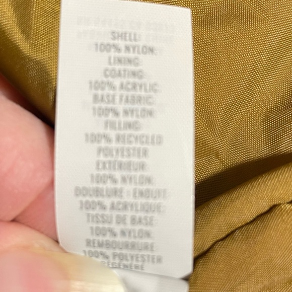 Offline By Aerie PullOn Puffer Jacket Qtr Zip Hood Pocket Pink/Blue Plaid L NWT - Picture 4 of 6